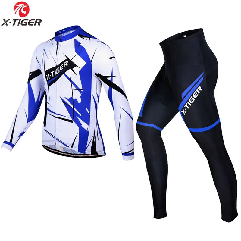 Jerseys and Pant X-Tiger зимний комплект из термофлиса для езды на велосипеде, велосипедная одежда для велоспорта Одежда для езды на велосипеде - Цвет: Jerseys and Pant