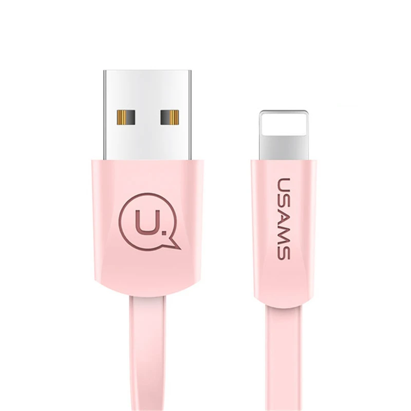 1 2 м плоский шнур USB для синхронизации данных зарядный кабель iPhone 6S 6 7 8 Plus X 5S 5C 5 SE