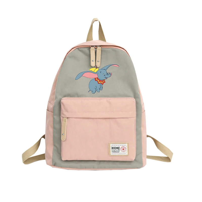 Dumbo забавный рюкзак с героями комиксов Mochila Dumbo сумка школьная сумка для девочек-подростков Водонепроницаемая нейлоновая дорожная сумка