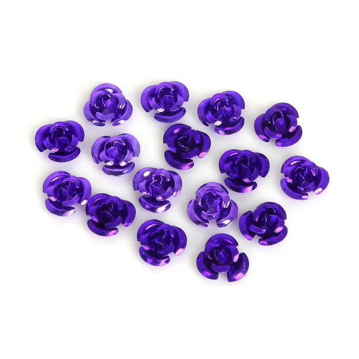 DPR Sale100PCS в 3D алюминиевый трехмерный цветок розы разнообразие DIY Смешанные ногтей декоративные гель флэш дизайн ногтей аксессуары - Цвет: DPR