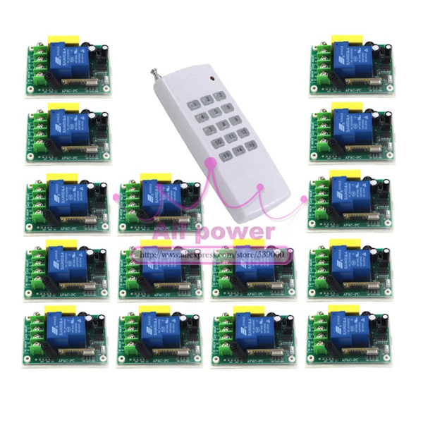 

AC220V 30A 1000M 1 Channel Wireless Remote Control Switch Relay for Water Pump