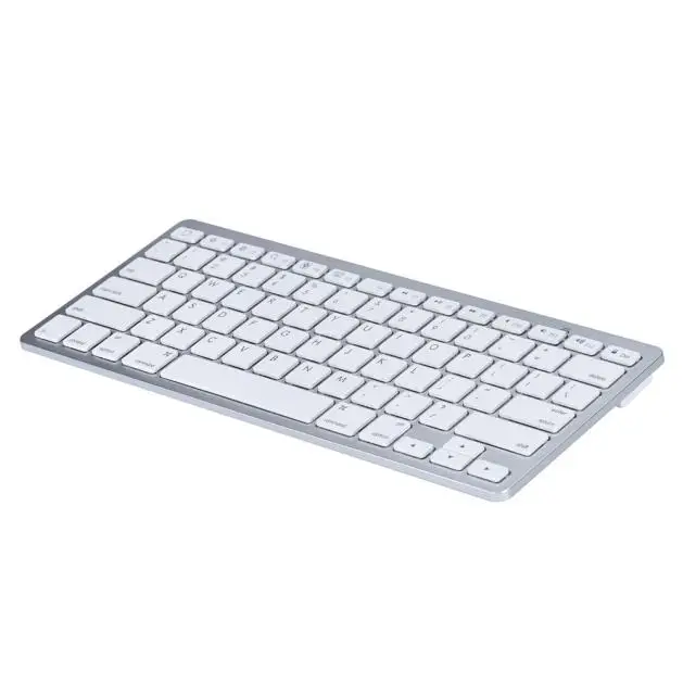 Ультра-тонкая алюминиевая Беспроводная Bluetooth клавиатура для IOS Android Windows PC Мини Bluetooth беспроводная клавиатура