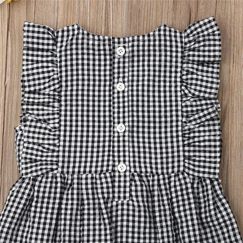 Одежда с оборками для новорожденных девочек комбинезон без рукавов боди