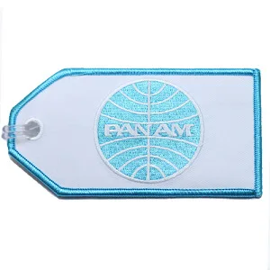 Фото Ретро-бирка для сумки с вышивкой Pan Am Airlines |