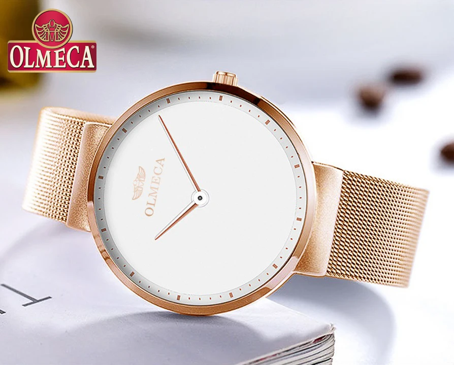 

Top Brand OLMECA Relogio Feminino Waterproof Watches OLMECA Women's Watches Luxury Wristwatches Simple Dial-Replaceable Classic