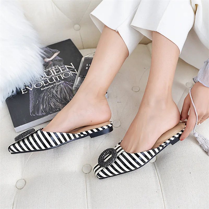 FEDONAS Women Patent Leather Sandals Square Heel Fashion Summer Slip-On Comfort Slippers Lady Sandals Women Casual Shoes Woman