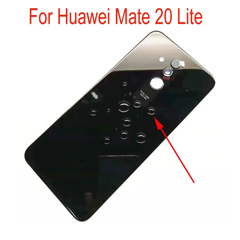 Оригинальная новая задняя крышка батареи для huawei mate 20 Lite, задний Чехол для телефона, корпус двери+ камера, стекло объектива, запчасти для телефона