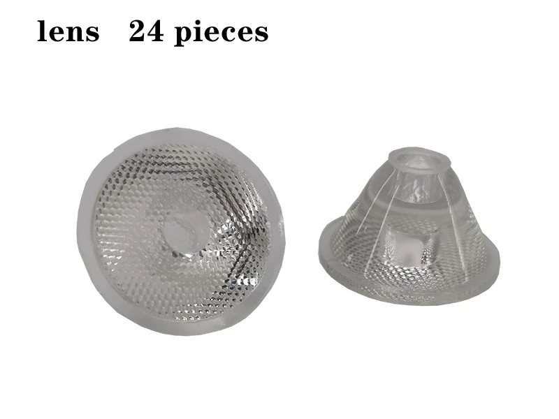 24x12 Вт led par Светильник DIY аксессуары RGBW 4 в 1 24 светодиодный светильник s сборка "сделай сам" - Цвет: lens 24 pieces