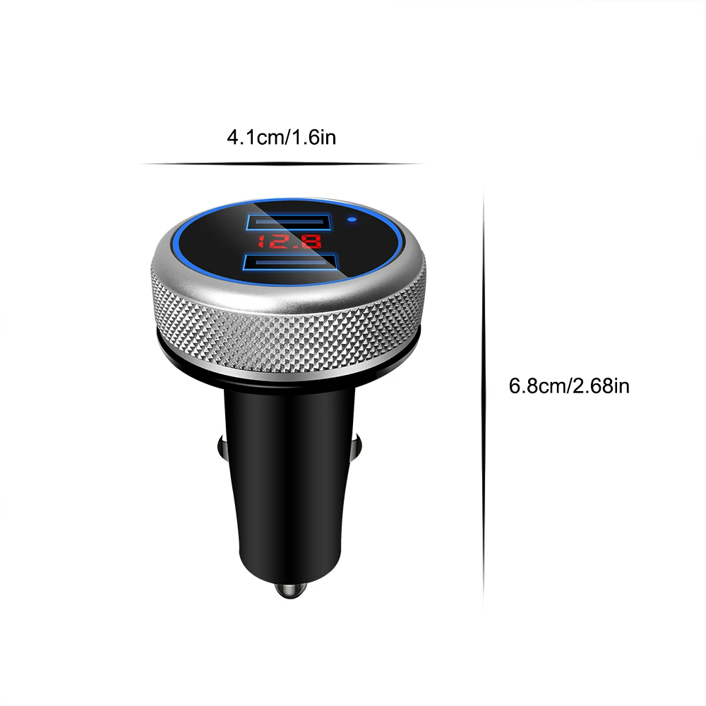 Автомобильный Bluetooth fm передатчик двойной USB Быстрый автомобильный адаптер