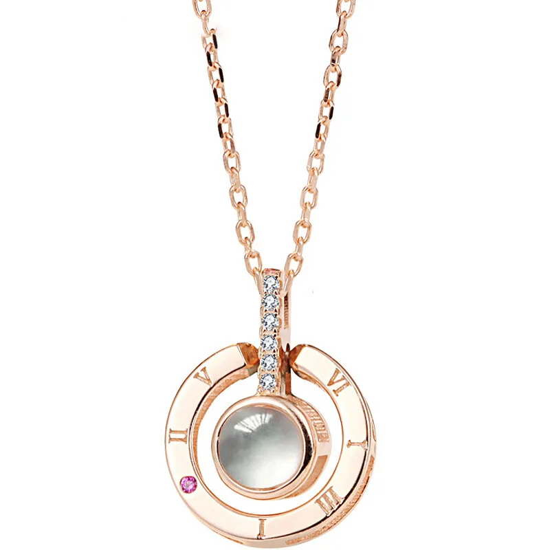 100 Languages I Love You Copper Alloy Pendant Necklace Romantic Memory Wedding Gift N001 | Украшения и аксессуары