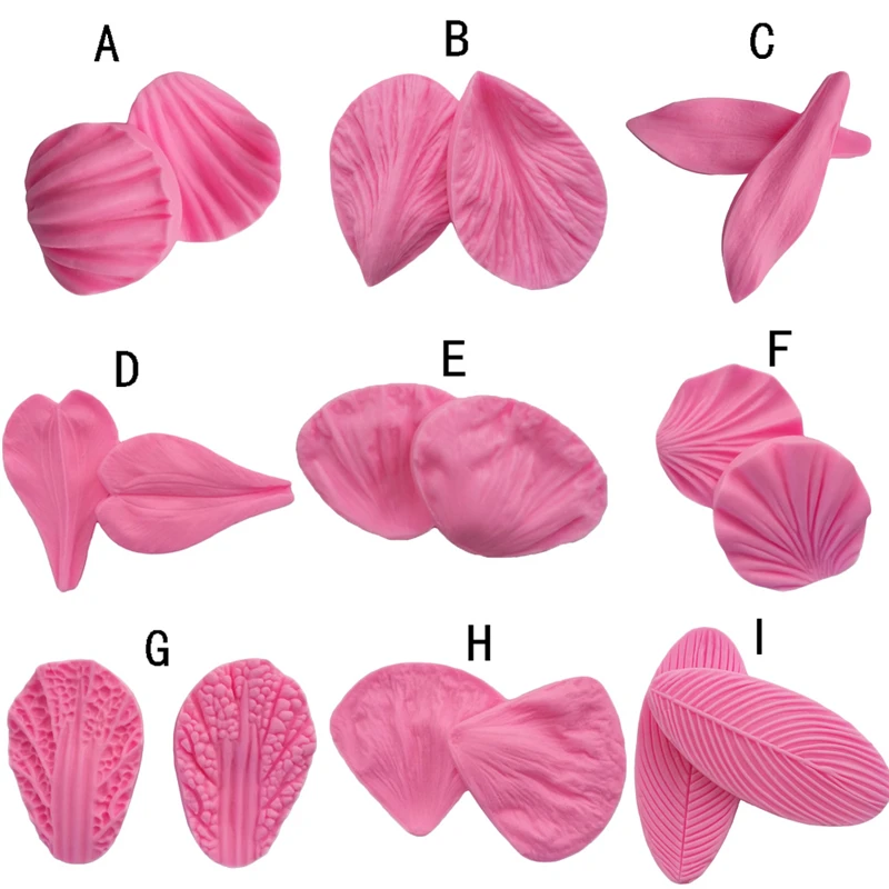 Силиконовая форма в форме лепестка 9 стилей украшение торта помадка торт 3D