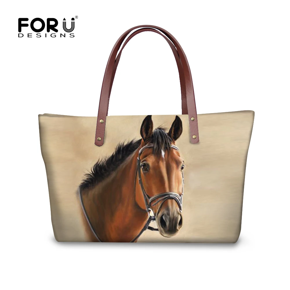 FORUDESIGNS 3D сумочки Crazy Horse для женщин повседневные дорожные большие сумки тоуты