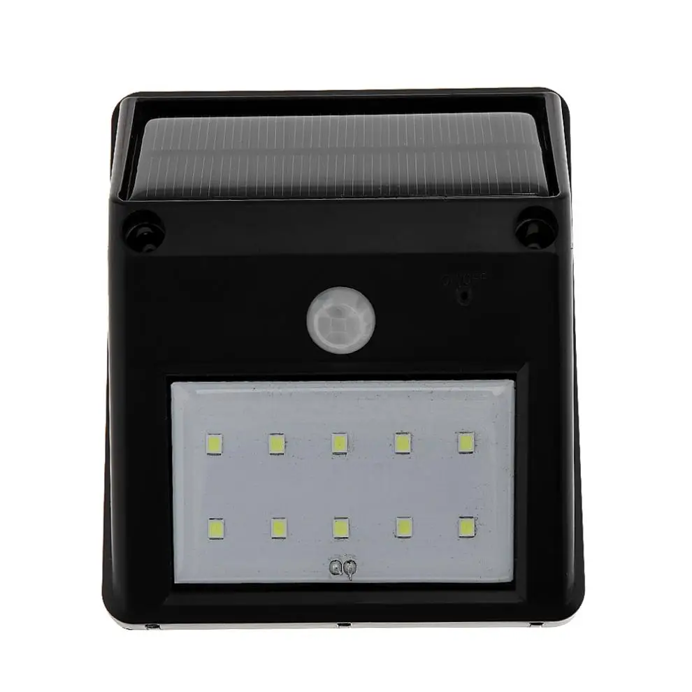 10 LED настенный светильник на солнечных батареях датчик движения домашний садовый