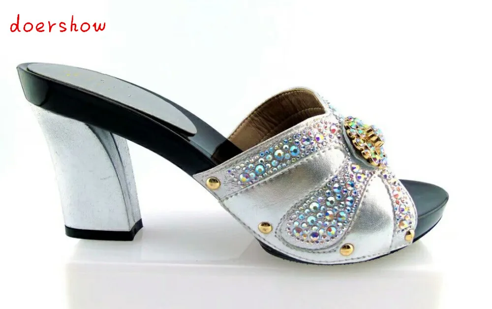 Doershow Новое поступление обувь в африканском стиле для взрослых женщин на высоком
