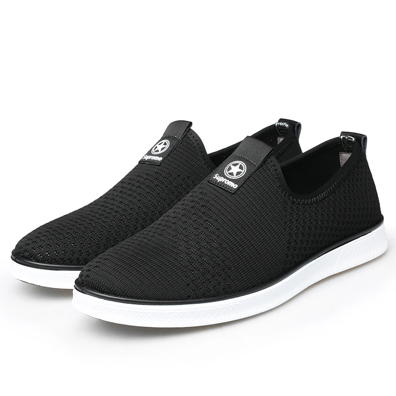 Очень легкая мужская тканая обувь дышащие мужские кроссовки из стрейчевой ткани