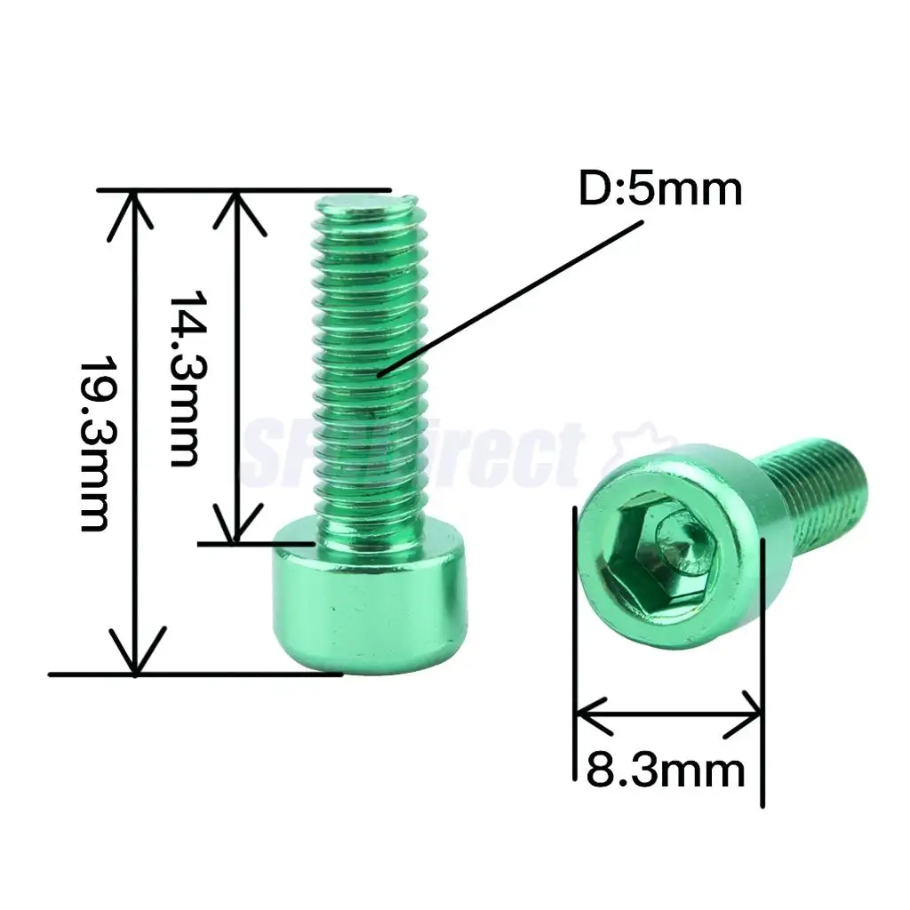 12 штук Алюминий сплава велосипедные бутылки для воды со клетка болты держатель