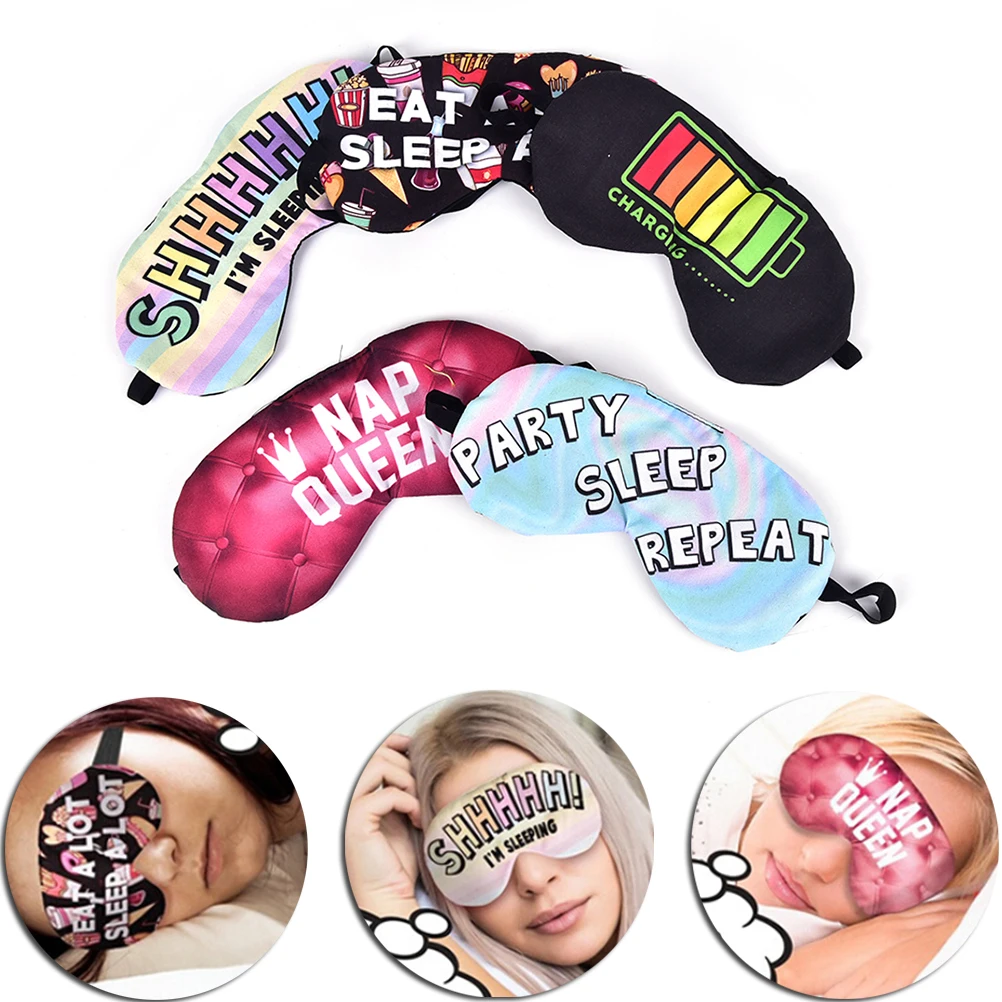 

Hot Sale 3D Printing Eye Sleep Masks Sleeping Eye Mask Lovely Eye Care Shade Blindfold Sleep Mask Eyes Cover Sleeping Tools