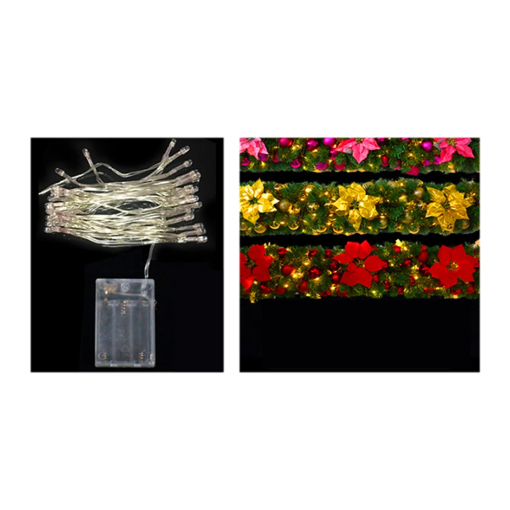 Рождественская елка сосна ветви ротанга искусственная Цветочная Гирлянда