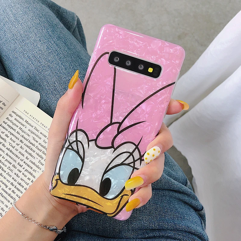 YHBBCASES мягкие чехлы для samsung Galaxy S10 5G S8 S9 Plus Note 10 Plus 8 9 карамельный цвет раковины чехол для телефона