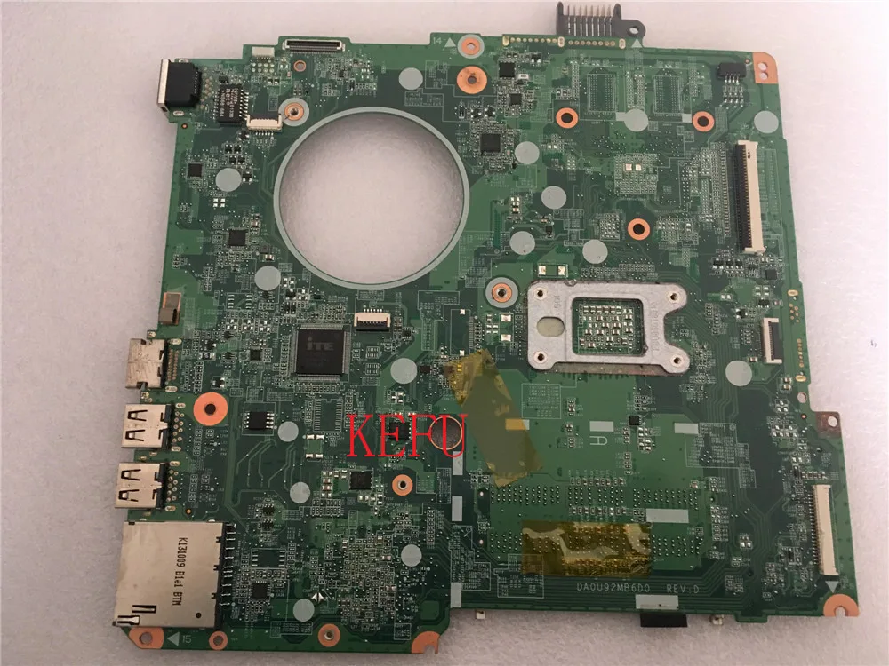 Материнская плата KEFU 734829 501 001 601 для HP Pavilion 15 N N013DX DA0U92MB6D0 100% протестирована и