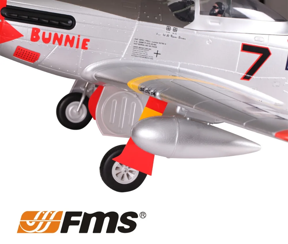 FMS 1700 мм/1 7 м Gaint Warbird P51 / P 51 D Mustang Red Tail PNP Version Большая шкала радиоуправления