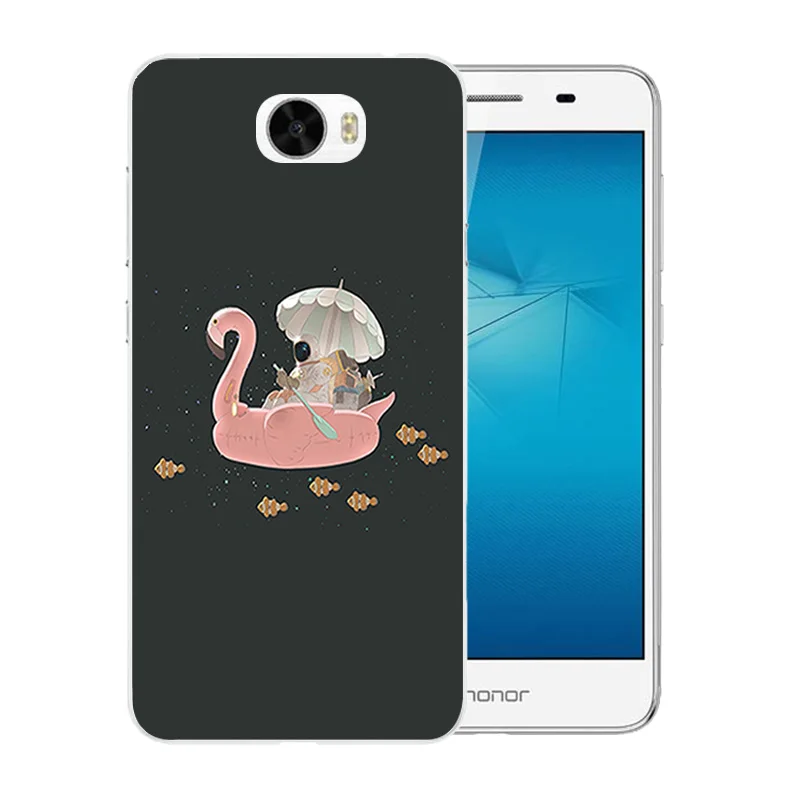 Роскошный мягкий чехол для телефона Huawei Y5ii Y52 с рисунком Фламинго 5 0 дюйма