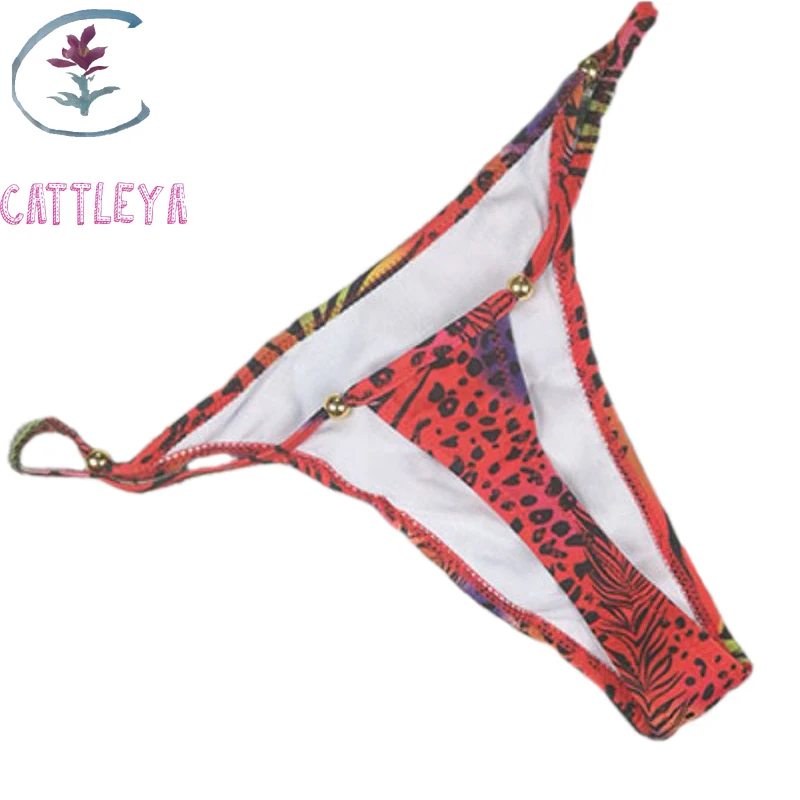 CATTLEYA, пляжная одежда, бикини, низ, купальник, сексуальный, мини, стринги, купальник, бикини, купальник для женщин, бикини, стринги, низ - Цвет: Color 7 S
