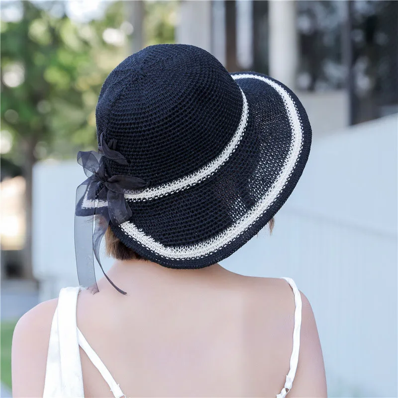 

NEW Summer Wide Brim Sun Hats for Women Breathable Sunhat Outdoor UV Protection female Fisherman's Hat Beach Holiday Beach Hat