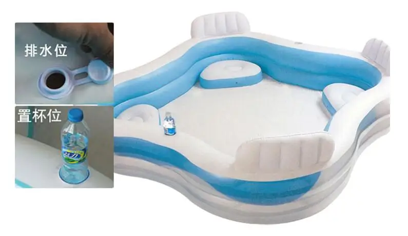 Безопасное оборудование для игры в воду INTEX 56475 ПВХ Надувное заднее сиденье