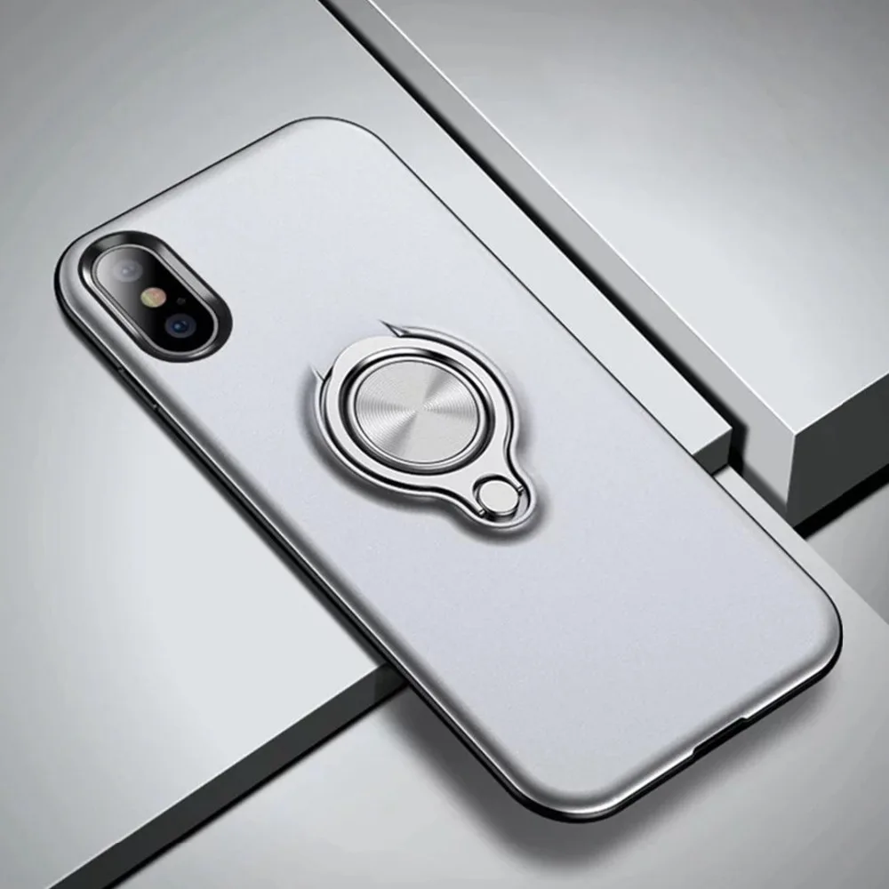 Скрытый кольцевой чехол-подставка для телефона для iPhone X XS MAX XR 11 8 7 6 6S Plus Автомобильный Магнит задняя крышка для iPhone 11 11 Pro MAX Coque
