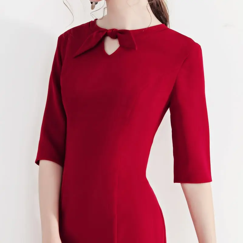 Женское темпераментное вечернее платье с вышивкой patrones de costura ropa mujer DIY WW-W1027