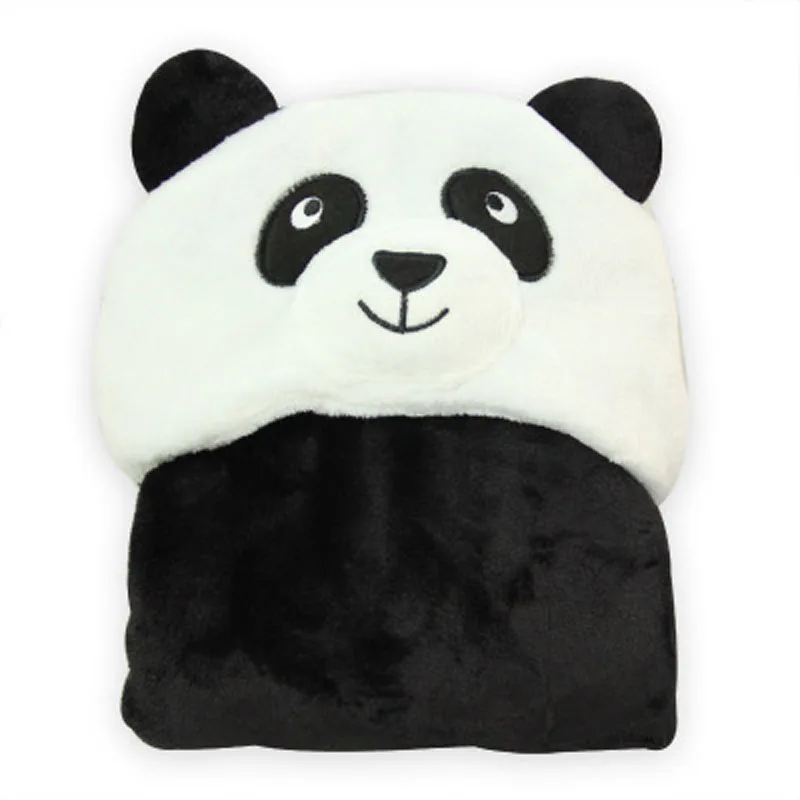 Полотенца с капюшоном на весну и осень розовый KT/coffee Cow/Panda/лягушка/желтая утка фланелевый плащ монолайер - Цвет: Panda