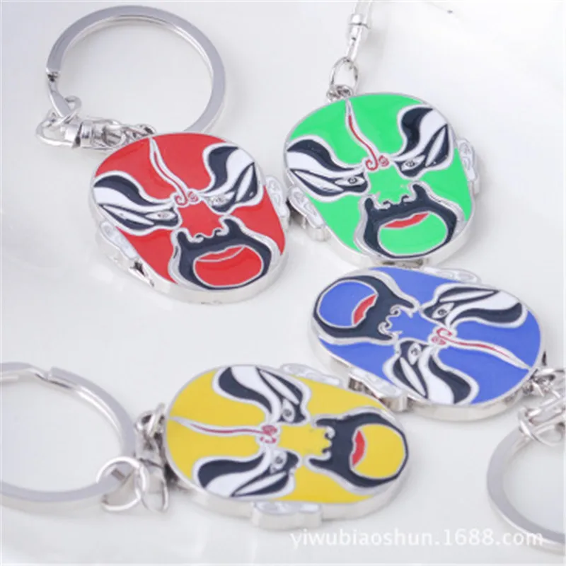 2018 модная национальная цепочка для ключей от ветра Китайская Пекинская опера