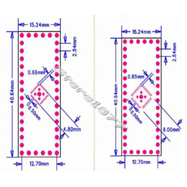 10 шт. QFN32/QFN40 0 5 мм в DIP32/DIP40 2 54 IC PCB адаптер преобразователь s553 |