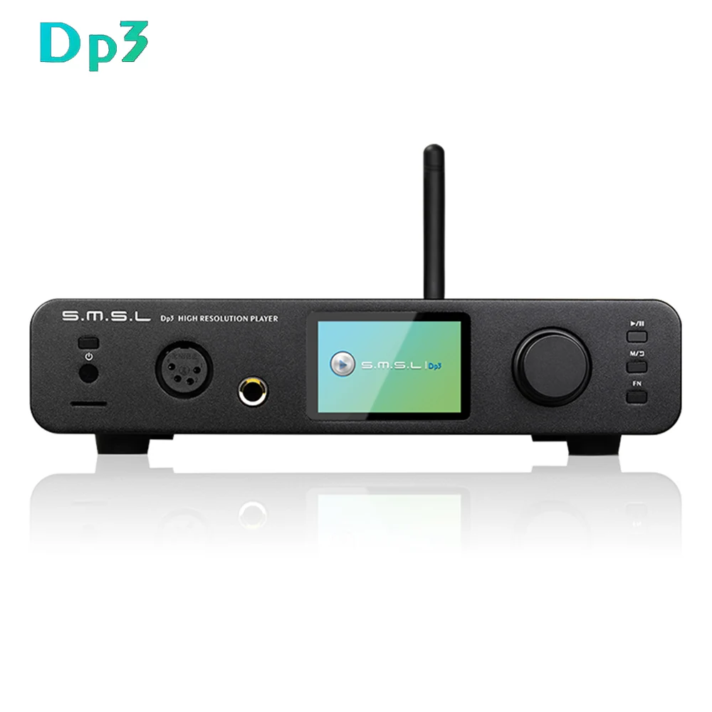 Цифровой плеер SMSL DP3 USB Hi Res ES9018Q2C чип DAC 32 бит/384 кГц DSD256 двусторонний Bluetooth 4 0/WIFI/DLAN