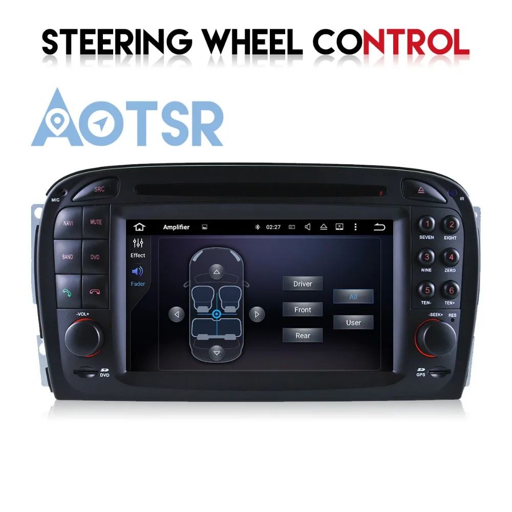 Чистый Android10 4 + 64 ГБ Автомобильный DVD плеер для Mercedes Benz SL R230 SL500 аудио GPS 2 din радио