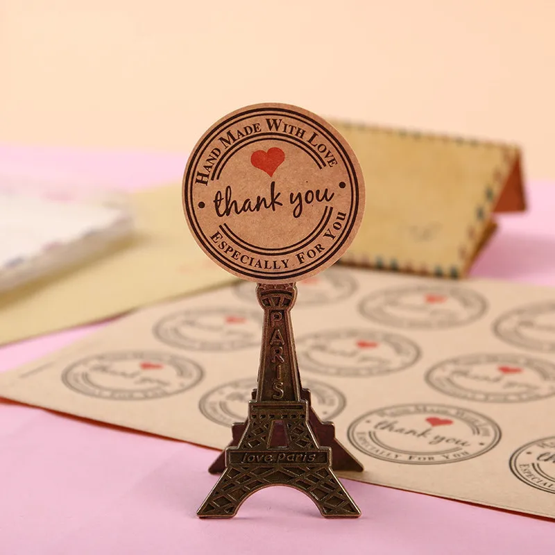 500 pc invitaions украшение сердце-ShapedThank You самоклеющаяся для творчества бумажные наклейки для дневника скрапбукинга ручной работы карты
