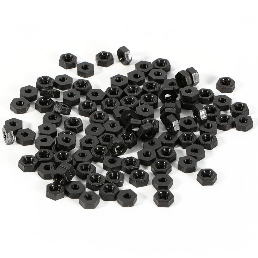 

100Pcs M2 M3 M4 Plastic Nylon Hex Nut Kit Hex Column Male-Female/Female Standoff Spacer Round Head Screw Nut Assortment Kit