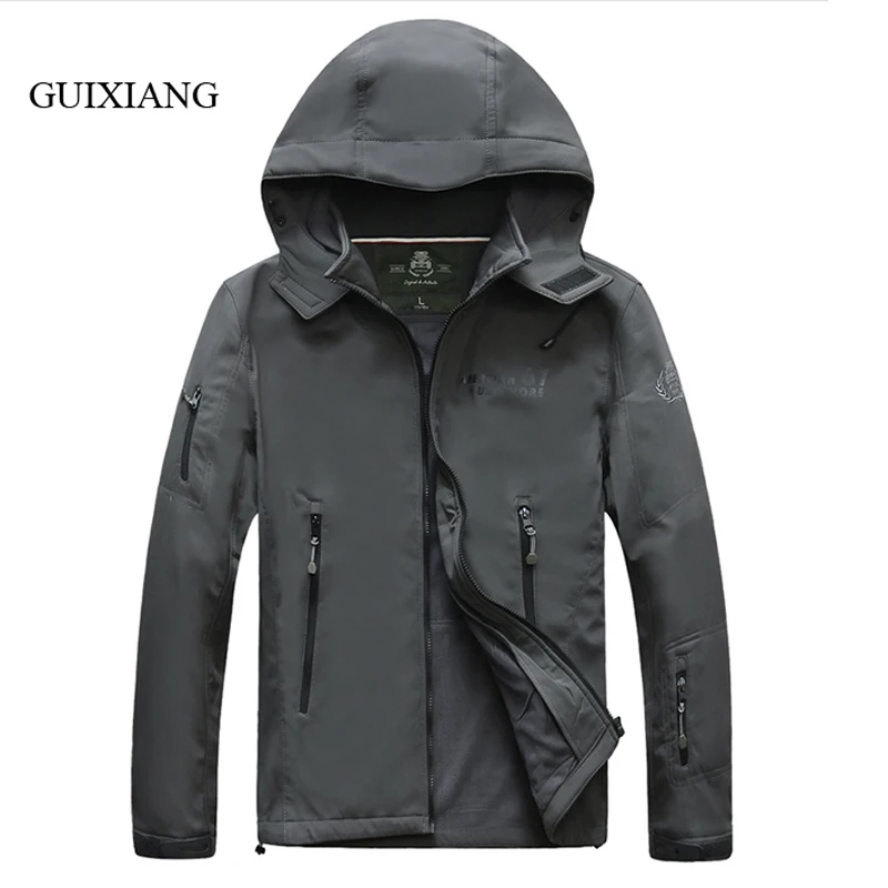 

2019 new arrival winter Style men wind jacket fashion leisure windproof warm quick drying men's solid overcoat szie M-3XL