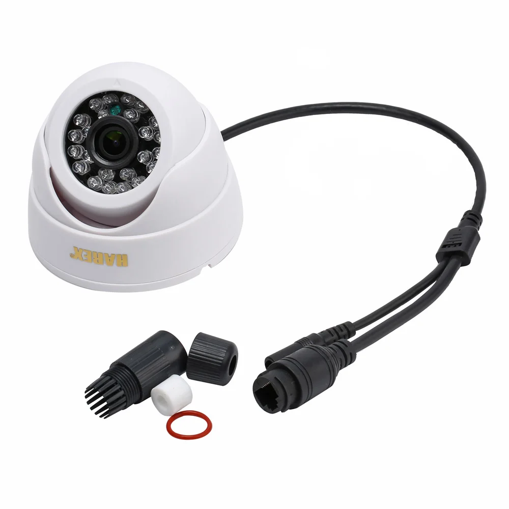 Купольная IP-камера ONVIF с ИК-светодиодами 720P/1080P 1 0 мегапикселей 24 шт. комнатное