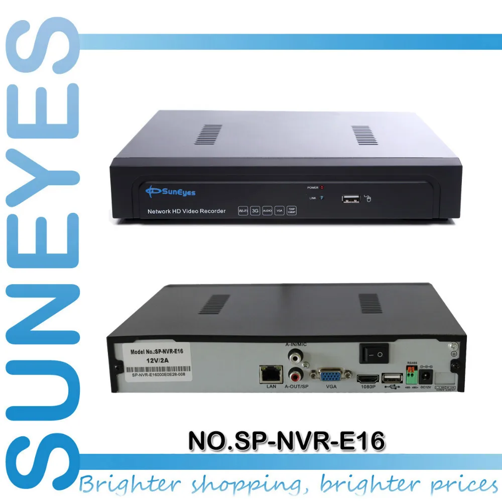 SunEyes SP-NVR-EH08 P2P 8ch NVR сетевой HD видео Регистраторы 720 P/1080 P ONVIF 1080P HDMI Выход 1U |