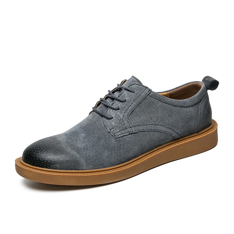 MOZOEYU Spring Autumn Mens Oxfords Shoes Handmade Italian Style Men Luxury Brand Cow Leather Lace-up Office Flats Footwear | Обувь