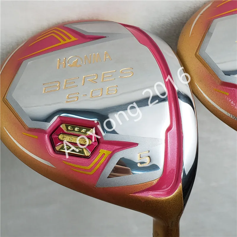 Женские клюшки для гольфа Полный комплект Honma Bere S-06 4 звезды наборы гольф-клуба Драйвер+ Фарватер+ гольф железо+ клюшки(13 шт