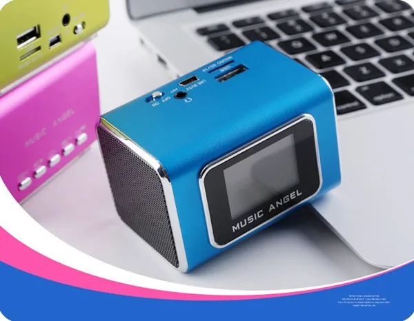 Оригинальная Музыка Ангел Мини-Динамик USB TF Портативный Мини-стерео динамик Для