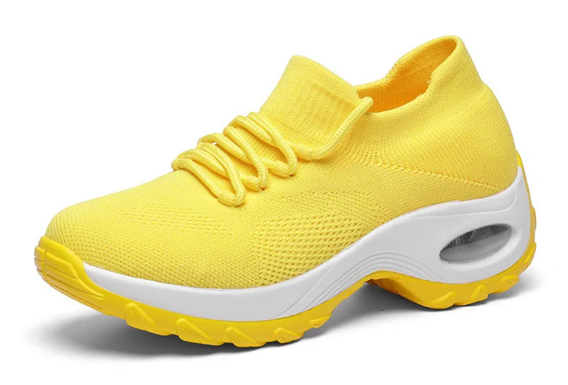 Лидер продаж tenis feminino осень Для женщин теннисные туфли новые дышащие туфли на плоской платформе кроссовки тренажерный зал на свежем воздухе спортивные одноцветные носки обувь