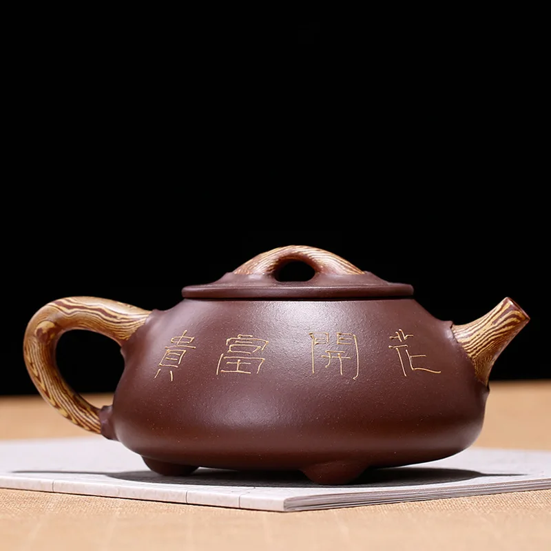 the stone ladle blossom rich and precious hand-made teapot pottery peak of one generation money. | Дом и сад