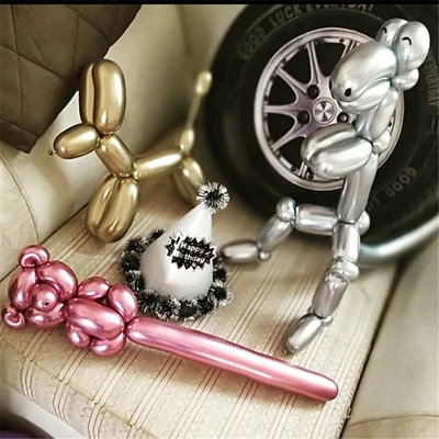 10 шт. жемчужный металлик длинные баллоны с днем рождения девичник Свадебные