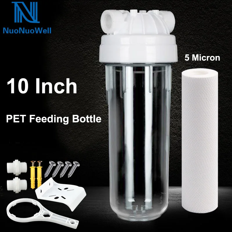 Прозрачный фильтр ведро NuoNuoWell 10 '' корпус для бутылки Aquafilter очиститель воды 5
