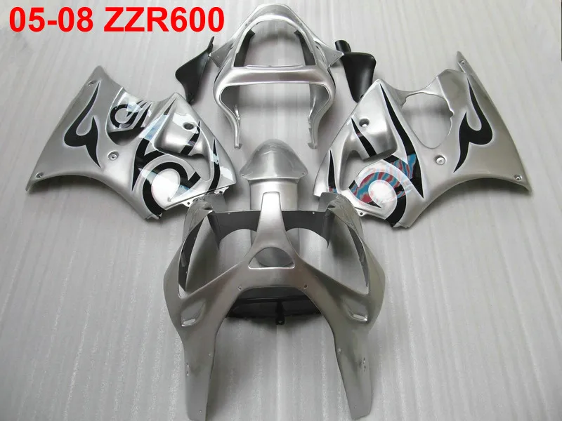 Высококачественный комплект обтекателей под давлением для Kawasaki Ninja ZZR600 05 06 07 08