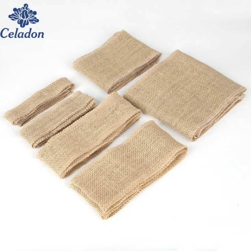 5 м натуральная джутовая мешковатая лента для стула свадебной вечеринки